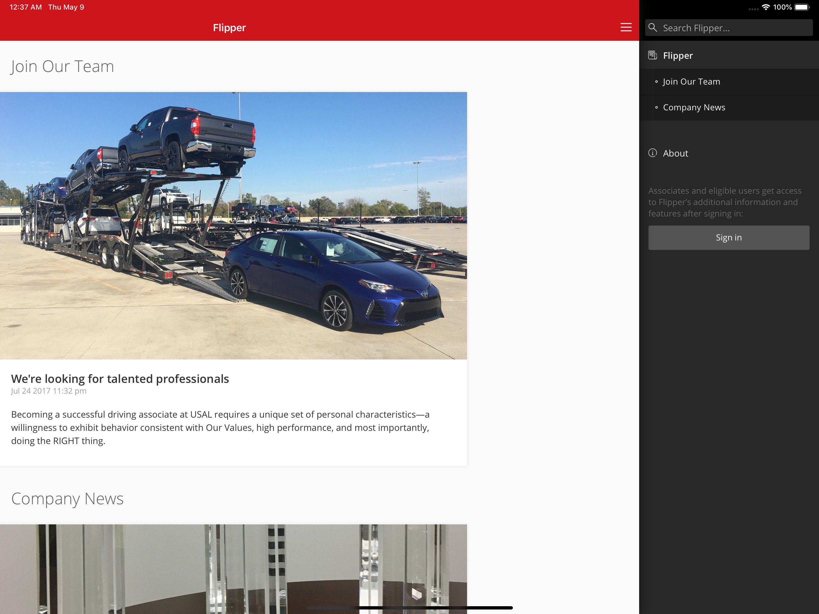 Flipper - US AutoLogistics