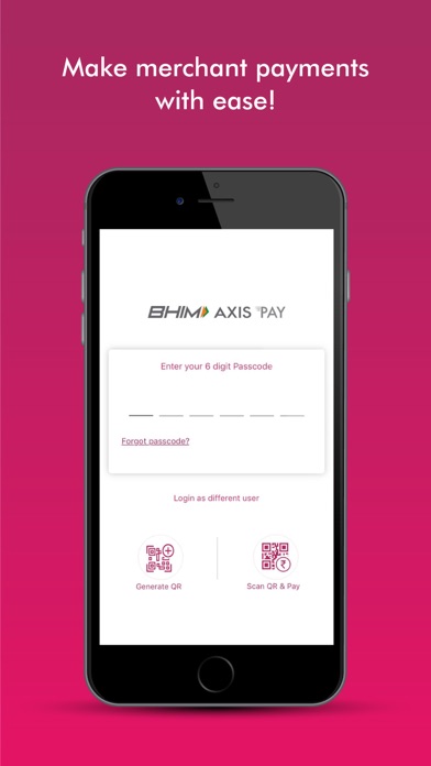 BHIM Axis Pay UPI App Screenshot