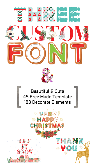 Merry Christmas - Custom Font screenshot 1