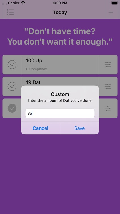 Exercise program objectives