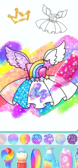 Game screenshot Coloring Glitter Princess apk