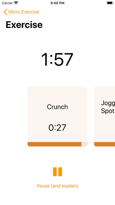 Micro Exercise (at home) screenshot 2