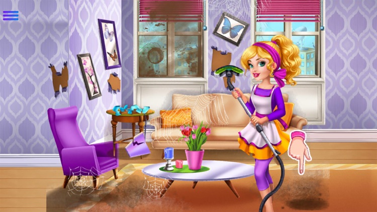 Beautiful Mama Sarah cleaning