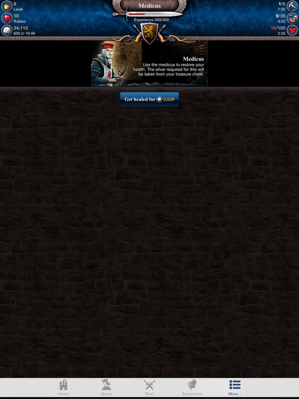 Juego de Caballeros Móvil screenshot 10