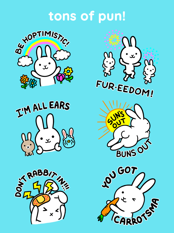 Screenshot #5 pour # Punny Bunny Animated Sticker