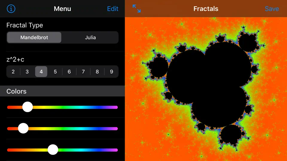 Скриншот Fractals на iPhone 5