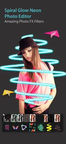 Captura de Pantalla 1 Spiral Photo Editor Neon iphone