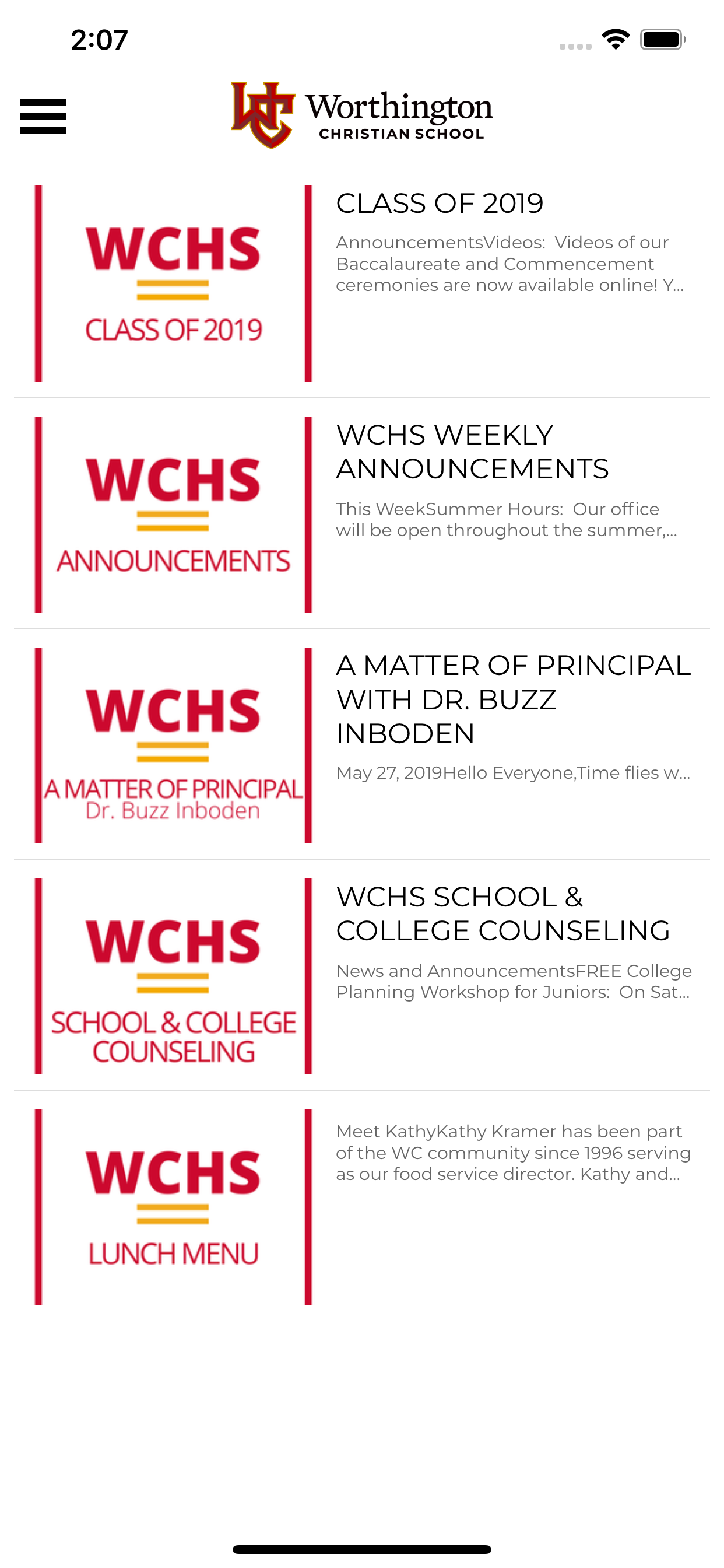 Worthington Christian School screenshot 3