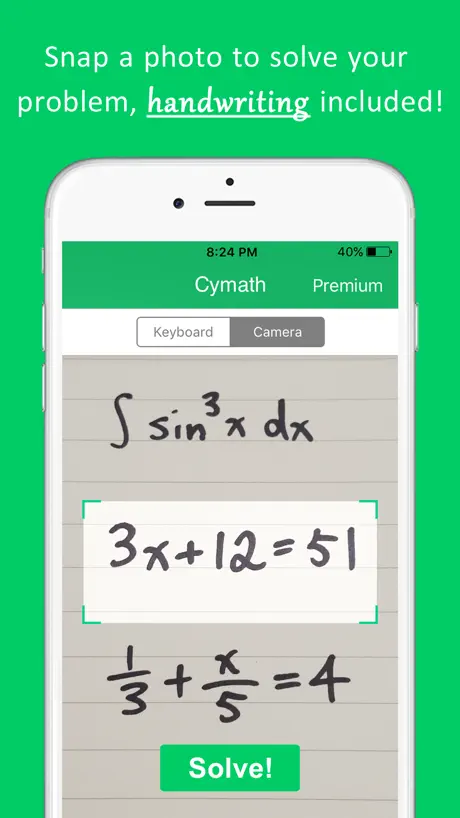 Cymath - Math Problem Solver