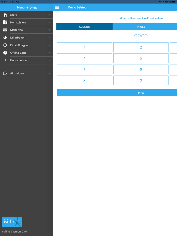 Screenshot #5 pour isi:Time Zeiterfassung