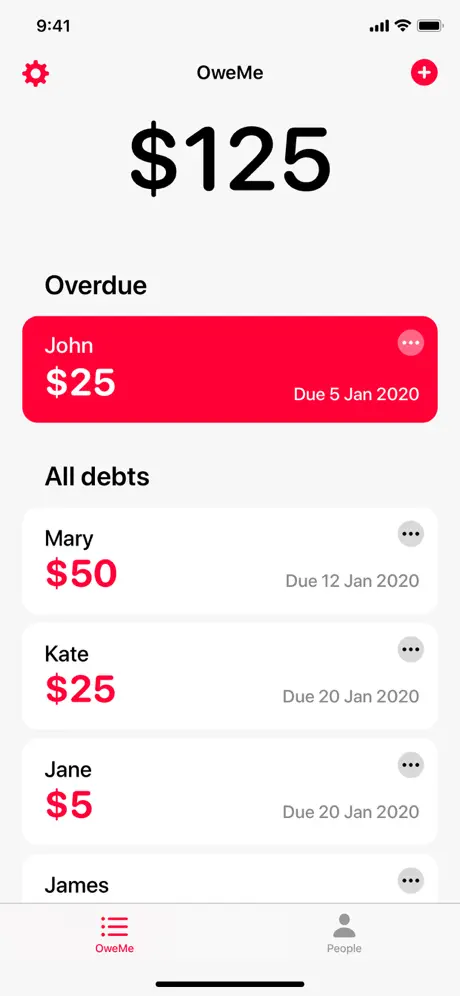 OweMe - Debt Tracker