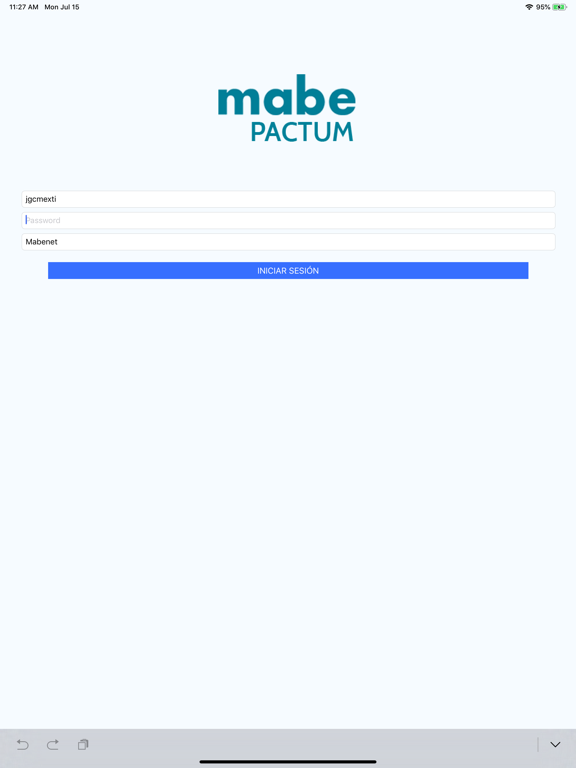 Pactum iPad screenshot