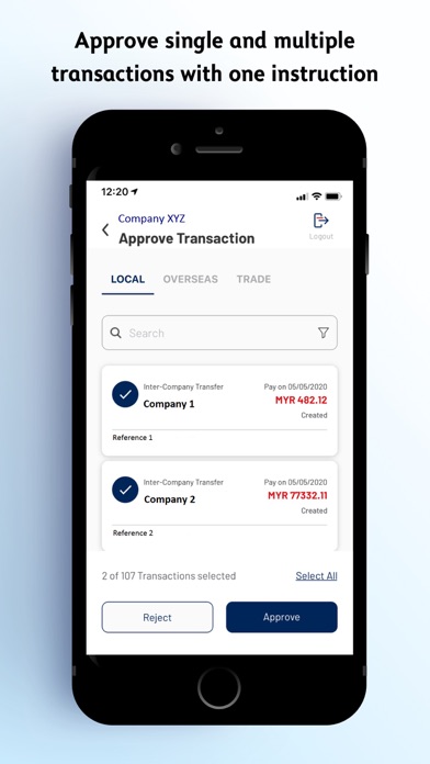 Alliance BizSmart® Mobile Screenshot
