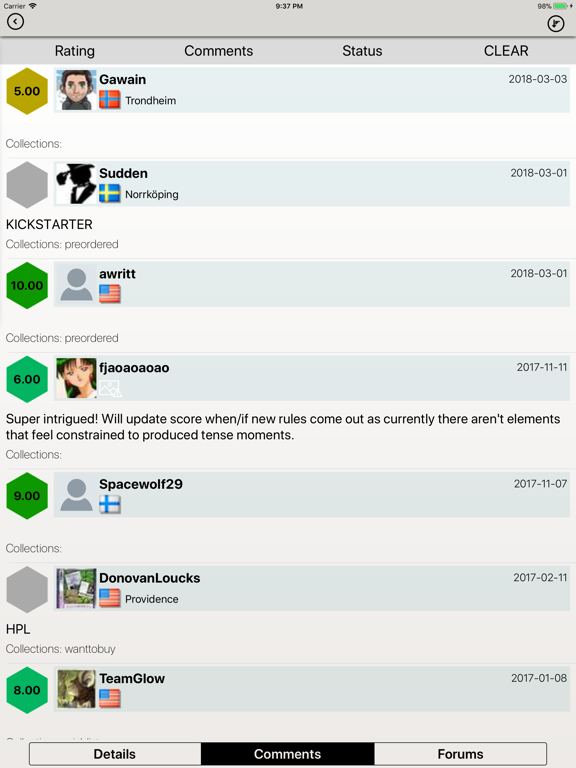 BGG BoardGames Information iPad screenshot 4 - Reference app