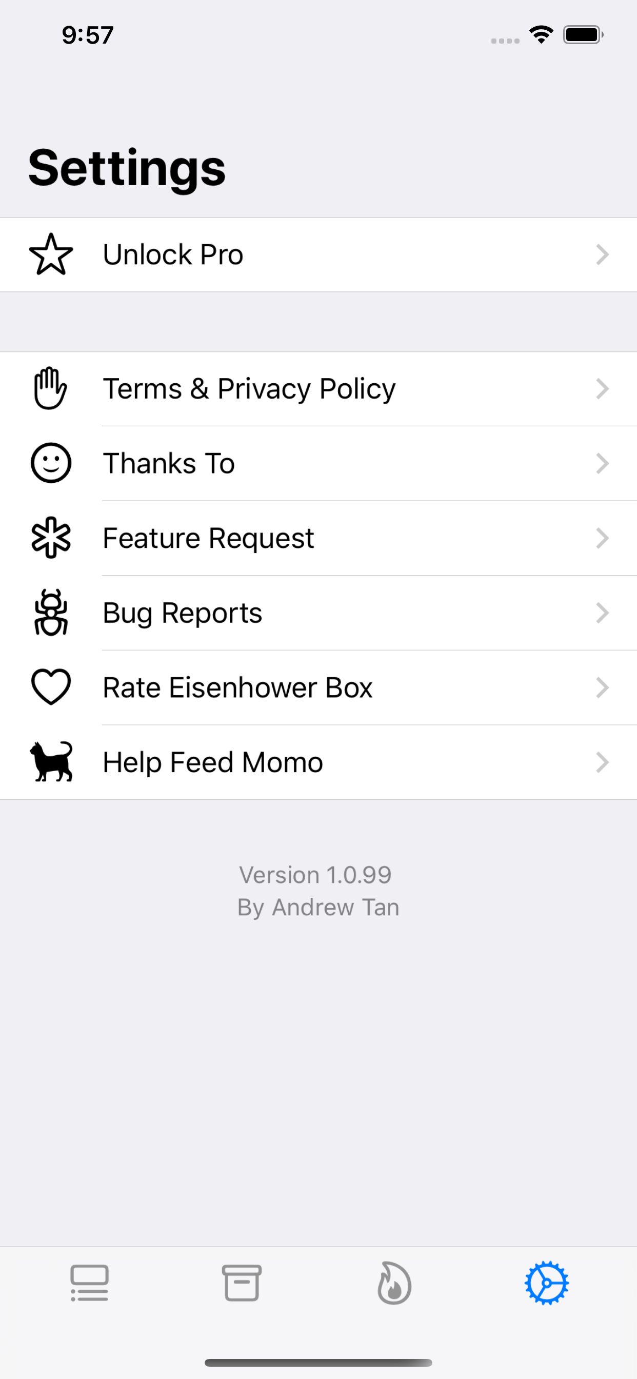 Eisenhower Box: Todo, Organize