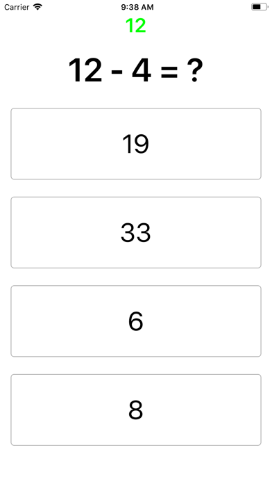 Super Simple Math Game app screenshot