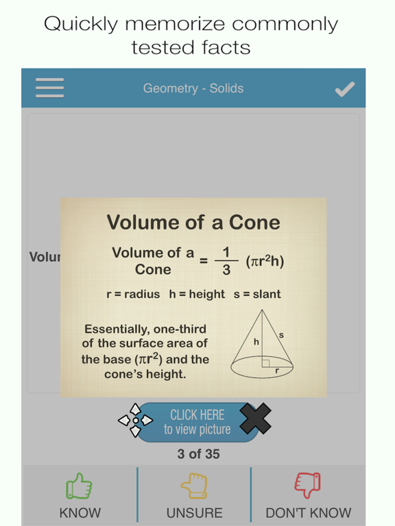 Screenshot #4 pour PCAT Math Cram Cards