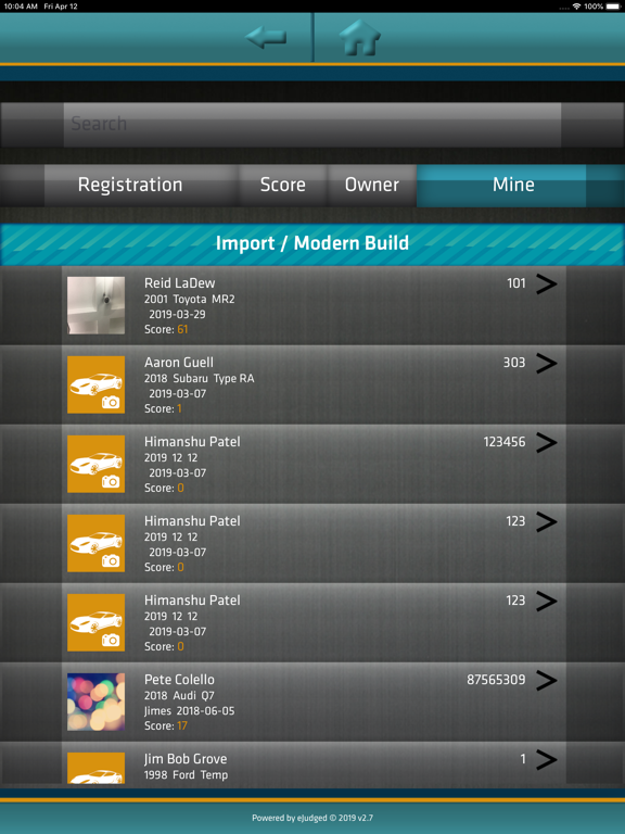 eJudged iPad screenshot 9 - Productivity app