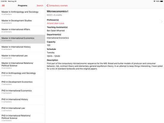 Pocket IHEID iPad screenshot