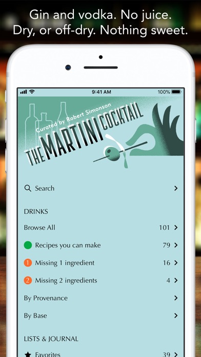 The Martini Cocktail Screenshot