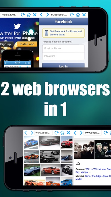 Double browser Pro 2 in 1