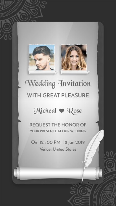 Digital Invitation Card Maker iPhone screenshot 8 - Lifestyle app