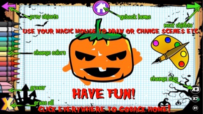 Color Objects Halloween iPhone screenshot