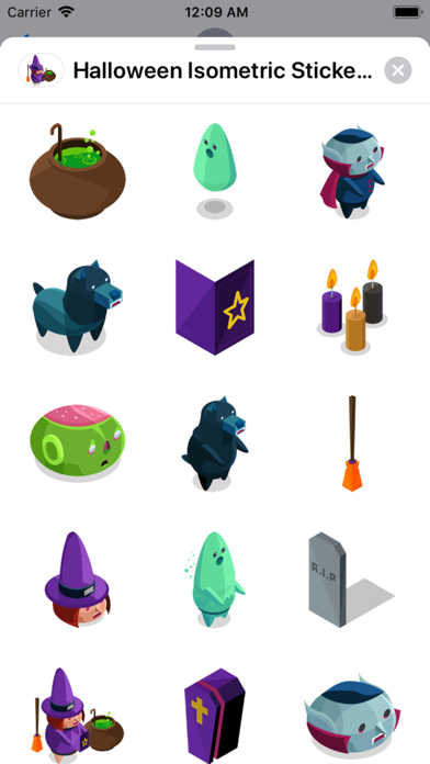 Halloween Isometric Stickers screenshot 3