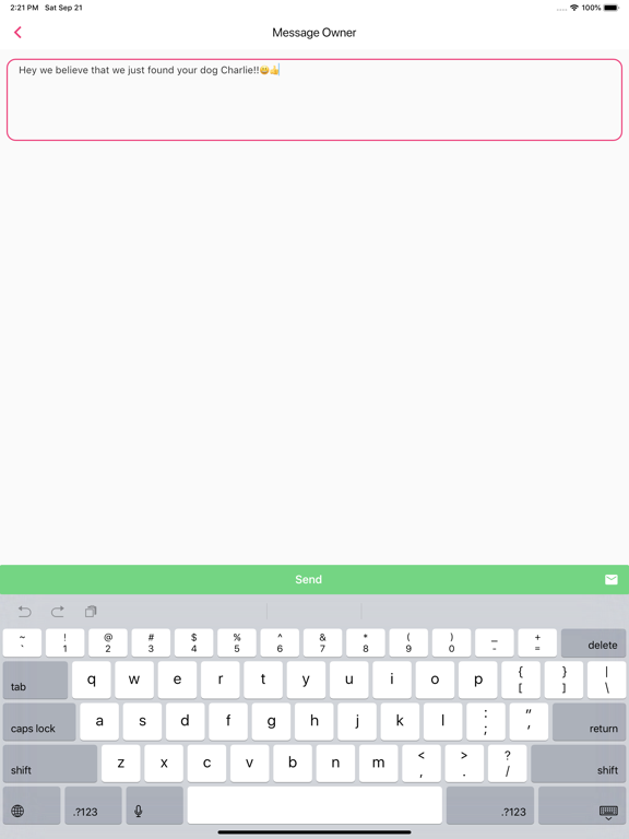 Missing Pets - Find Lost Pet iPad screenshot 5 - Lifestyle app