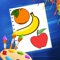 Icon Fruit & Vegetables Coloring