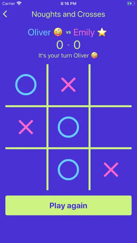 Noughts and Crosses 3 In A Row