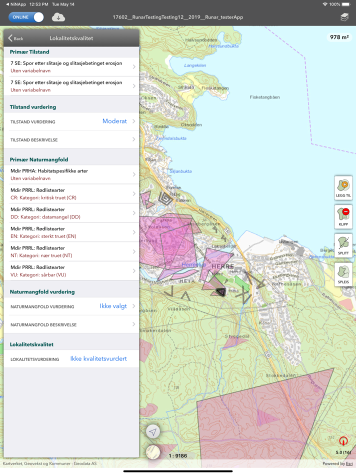 #5. NiN Kurs (iOS) Podle: Miljodirektoratet Org