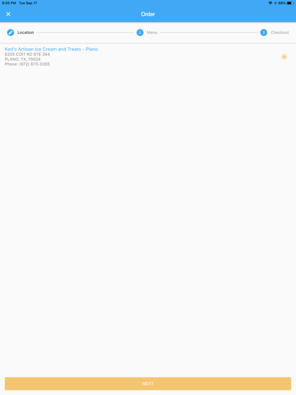 Ked's iPad screenshot 1 - Food & Drink app