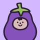 Eggby the Eggplant app icon - Stickers app for iPhone
