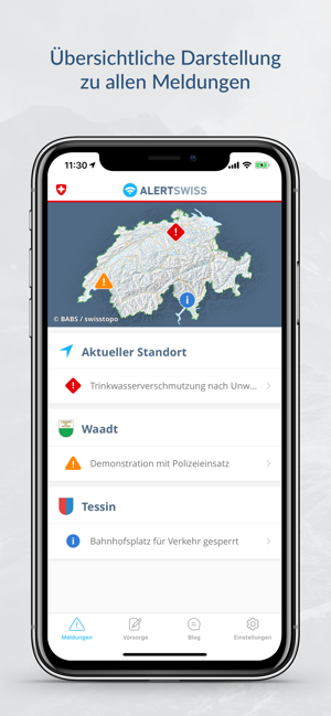 ‎Alertswiss Screenshot