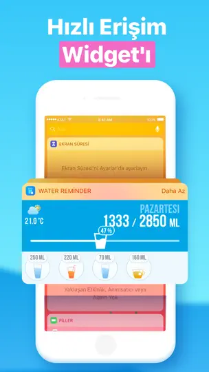 Su Hatırlatıcı -Water Reminder iPhone Ekran Görüntüsü 6