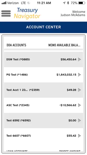 Treasury Navigator Mobile screenshot 2