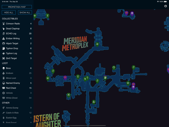 Unofficial Map for BL3 iPad screenshot 4 - Entertainment app