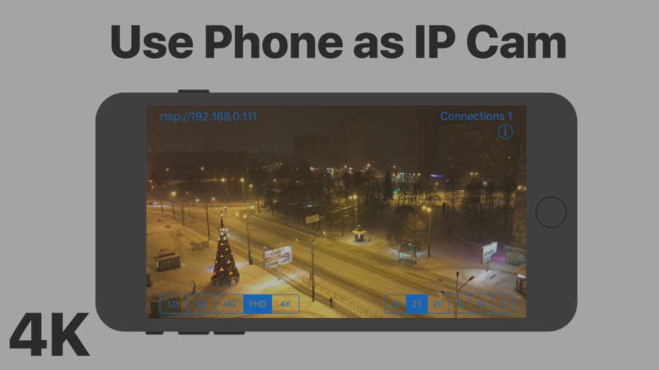 IP4K: Phone cam as IP Camera (iOS) 由: Anna Koynova IP4K: Phone cam as IP Camera (iOS) 由: Anna Koynova
