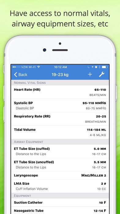 Pedi Safe Pediatric Anesthesia Screenshot