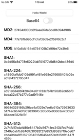 Hash Algorithm Generator screenshot