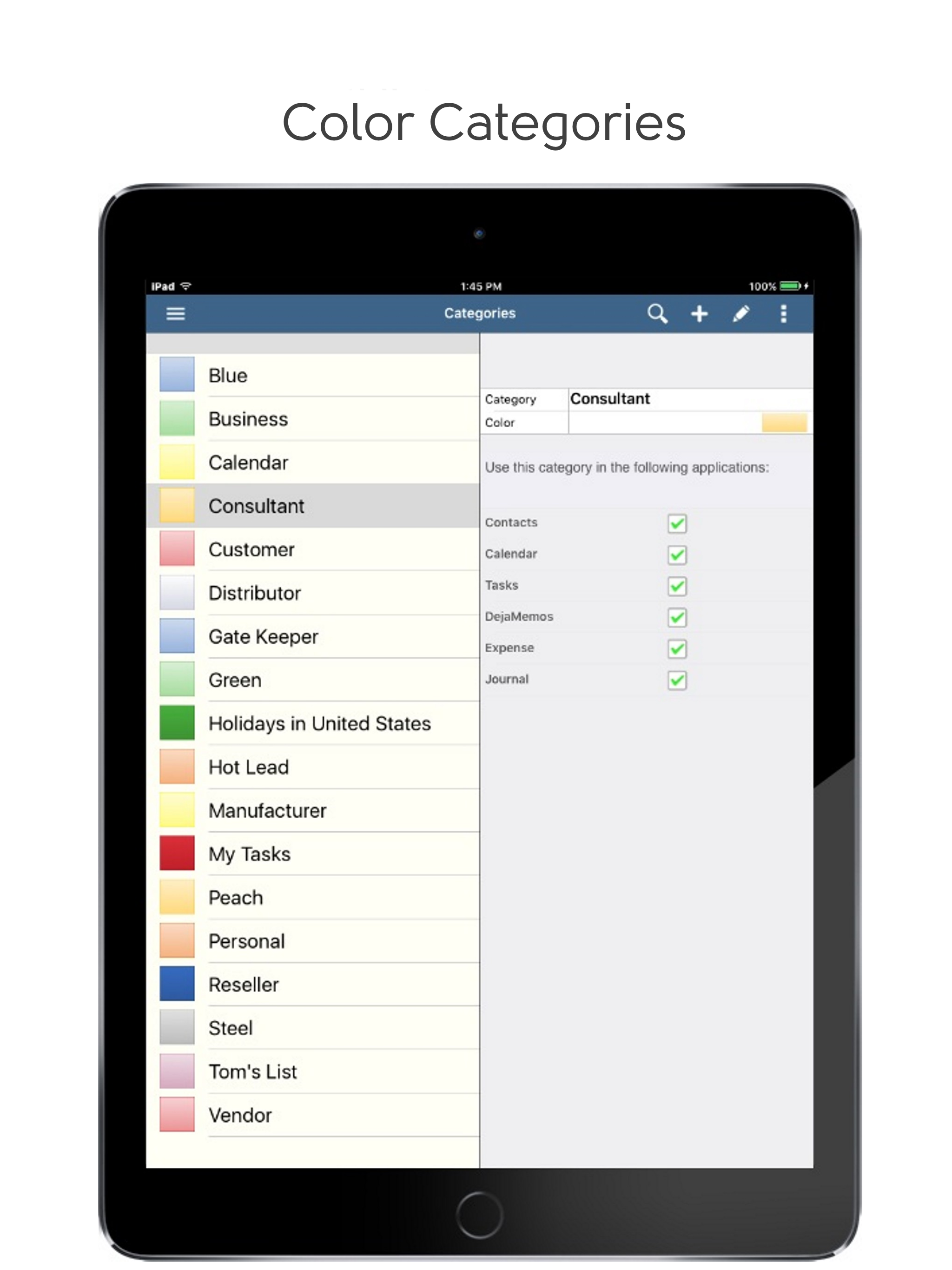 DejaOffice CRM with PC Sync