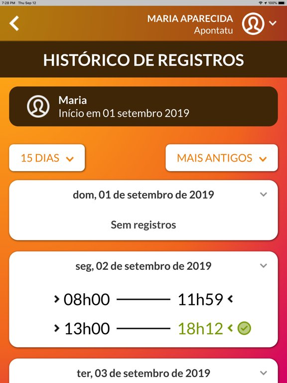 Apontatu iPad screenshot
