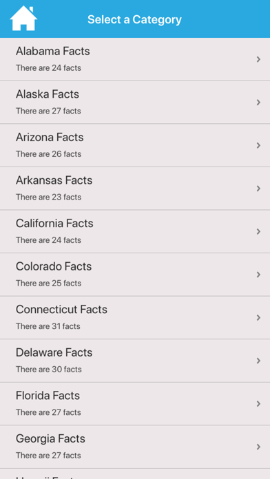 50 States Facts Screenshot