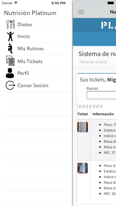 Screenshot #1 pour Nutrición Platinum