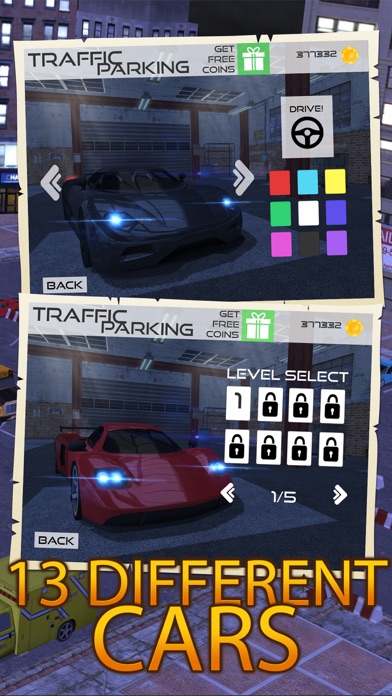 Sport Car Traffic Parking Screenshot