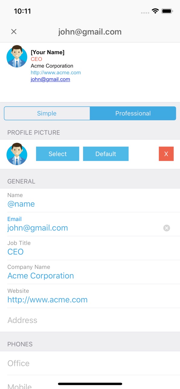 iPhone screenshot