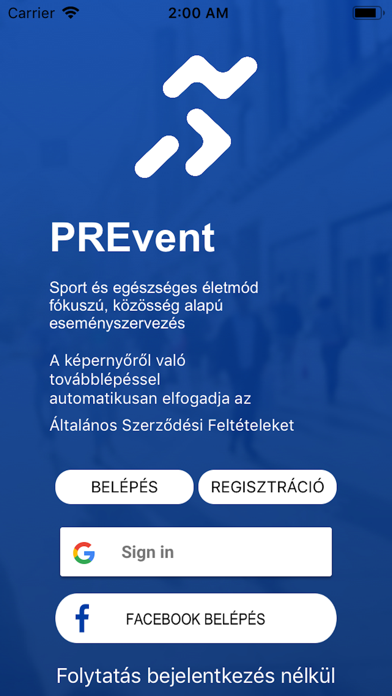 Screenshot #1 pour PREvent - Eseményszervező