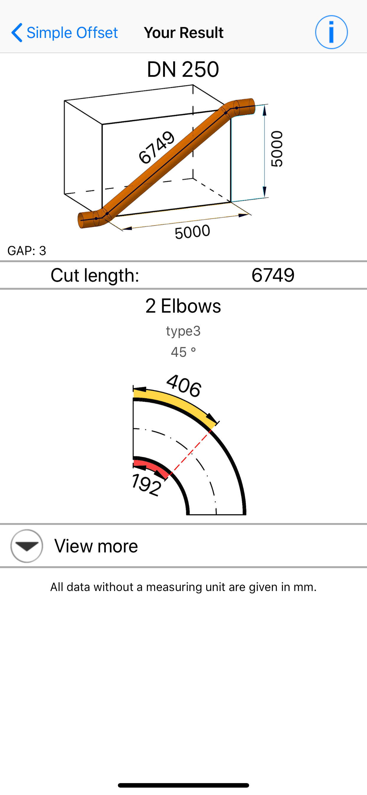 Offset Calc App screenshot 4