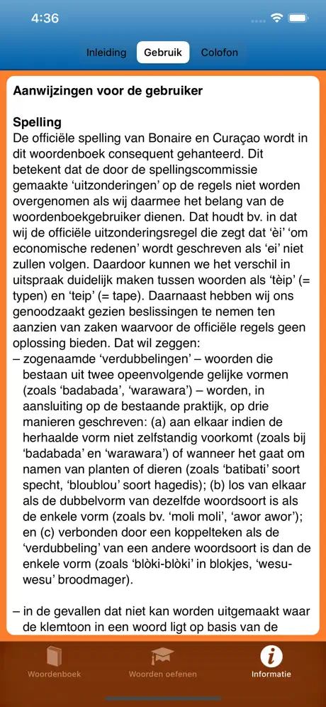 Woordenboek Papiaments > NL